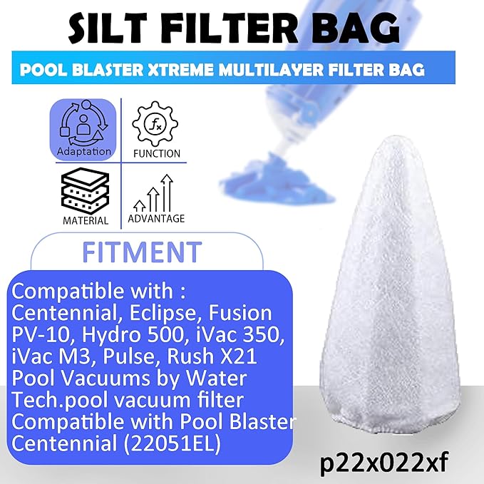 Replacement Vacuum Filter Cotton Compatible for Water Tech Centennial Filter(5 Pack)