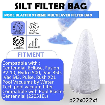 Replacement Vacuum Filter Cotton Compatible for Water Tech Centennial Filter(5 Pack)