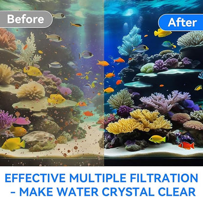 Foam Aquarium Filter Coarse Sump Filter Sponge Cut to Fit Bio Sponge Filters Media Foam Pad Replacement for Aquaneat Sponge Filter Foam for Aquarium Fish Tank Sump Pond 20/30/40 ppi（3 Pack）