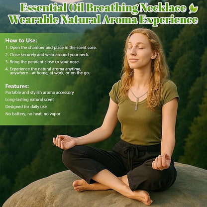 ASTOFLI Quit Smoking Breathing Necklace for Adults - Flavored Stress Breathing Necklace Stop Smoking for Women - Breathlink for Men Meditation Breathe Anxiety Whistle Necklaces inhaler Breathlace