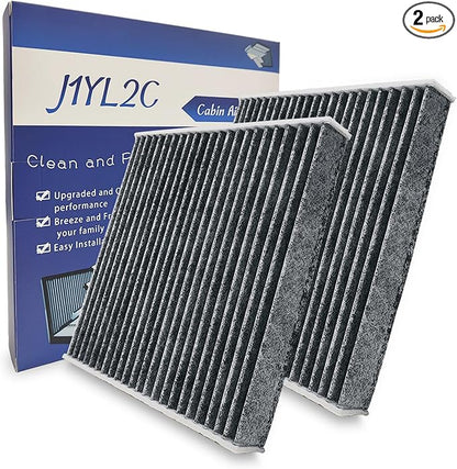 2 Pack Cabin Air Filter For Santa Fe 2021-2023,Santa Cruz 2022-2023,Elantra 2021-2023/Elantra N 2022-2023,Sonata 2020-2023,Tucson 2022-2023,K5 2021-2023,Replacement for CF12820, 042-2261