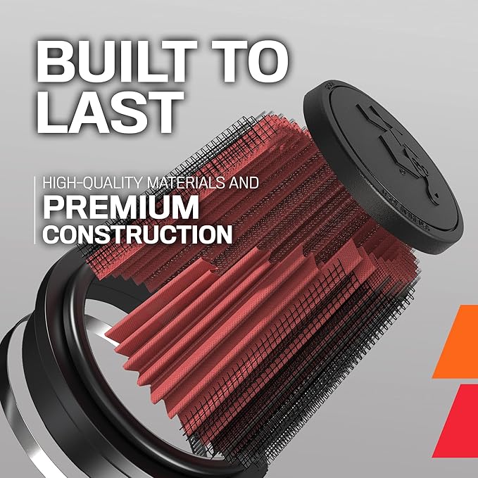 K&N High-Flow Original Lifetime Universal Clamp-On Air Filter: Performance, Premium, Washable: Flange Diameter: 4 In, Filter Height: 5.5 In, Flange Length: 1.125 In, Shape: Round Tapered, RG-1001BL