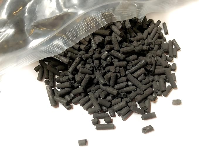Wave Point 50 lbs (Bulk, 6.4 Gallon - 1 Cubic ft), Premium Virgin Activated Carbon Charcoal Pellets for Aquarium Fish Tank Pond Reef, Air Filter & AC with 2 Free Media Filter Bags