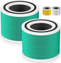Core 300 Toxin Absorber Replacement Filter for LEVOIT Core 300/ Core 300S/ Core 300-P/Core 300S-P/Core P350 Air Purifi-ers, 3-IN-1 HEPA Filter, Compared to Part# Core 300-RF, Green (2 Pack)