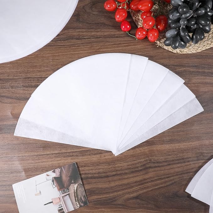 20 pcs 10 Inch Fryer Oil Filter, Non Woven Cooking Deep Oil Cones Strainer Grease Maple Syrup Beeswax Filter for Restaurant Kitchen Cafe Hotel Food Truck