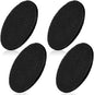 Pangda 4 Pack Oval-Shaped Charcoal Filters for Compost Bucket Countertop Bin Pails in Indoor, Activated Charcoal Filter Dimensions Approx 6-1/2 x 5 Inches 3/8 Inch Thick