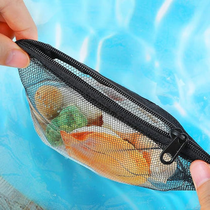 10Pcs Media Bags for Aquarium Fine Mesh Bag Aquarium Filter Media Bags with Plastic Zipper Suitable for Activated Carbon, Filter Stones, Ceramic Rings（Black）
