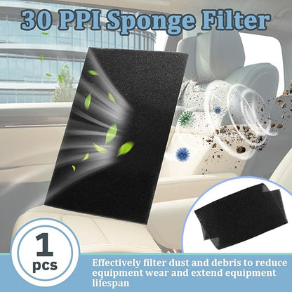 30 PPI Sponge Filter, Foam Filter Replacement, Universal Air Filter Sheet,Size 24" x 12" x 3/8", Perfect for Cutting and Fitting Purifier, Aquarium, Fish Tank, Air Conditioner