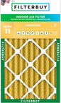 Filterbuy 16x24x4 Air Filter MERV 11 Superior Pet & Allergy Defense (1-Pack), Electrostatic Pleated HVAC AC Furnace Filters Replacement, Made in USA (Actual Size: 15.38 x 23.38 x 3.63)
