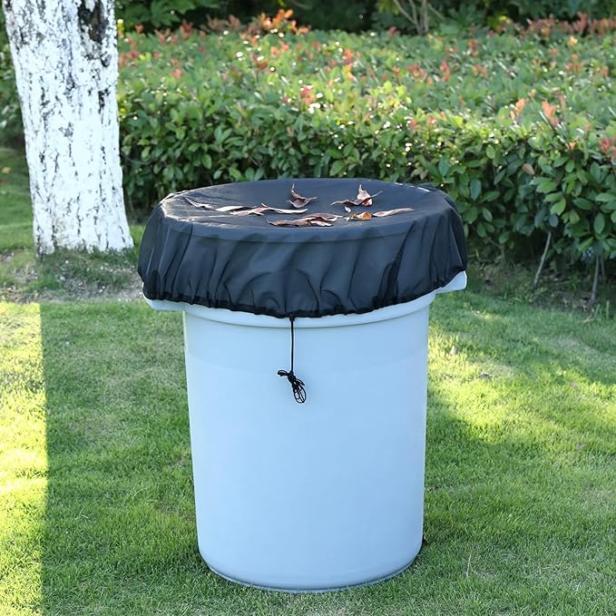 37.5 Inch Mesh Cover for Rain Barrel,Rain Bucket Leaf Filter Screen Cover