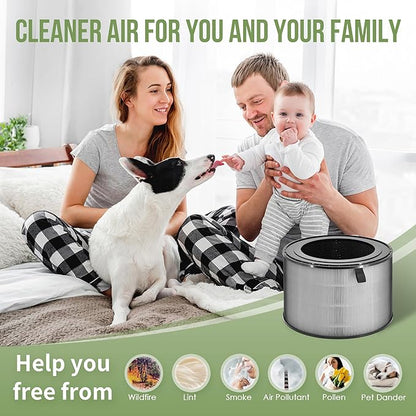 AS601HBB0 Filter Compatible with LG PuriCare 360 Air Purifier Filter Model AS601HBB0, H13 HEPA ＆ Activated Carbon Filter, 1 Pack of Puricare 360 Replacement Filter