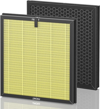 AP303 AP304 Replacement Filters, Compatible with DAYETTE AP303/AP304/AP305/AP405 Air Purifier, and for FRESHDEW AP303/304 Purifier, HEPA Filter with 3 Stage Filtration, 2 Pack (Pet Filter)
