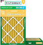 Filterbuy 20x36x2 Air Filter MERV 11 Superior Pet & Allergy Defense (2-Pack), Electrostatic Pleated HVAC AC Furnace Filters Replacement, Made in USA (Actual Size: 19.50 x 35.50 x 1.75)