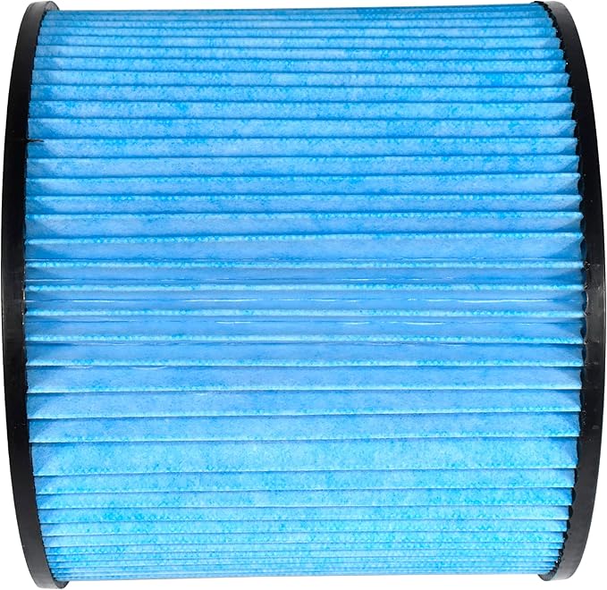 HQRP High Efficiency H13 HEPA Cartridge Filter 2-pack Replacement for Shop-vac 90340 90350 90304 90344 9034033, Fits most 4-16 Gallon Shop-Vac Wet/Dry Vacuums, Washable and Reusable, Blue