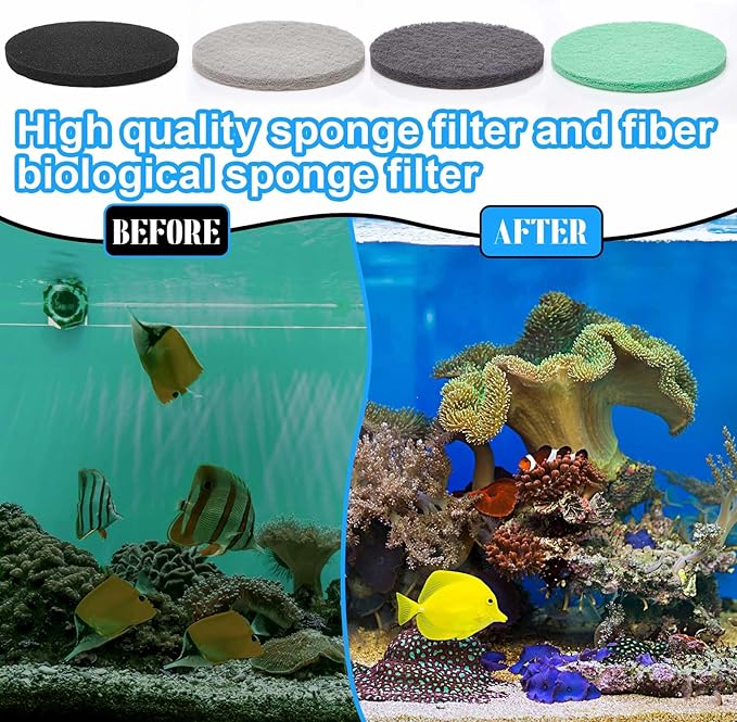 26 Pcs Canister Filter Media Replacement Kit Compatible with Fluval Fx4 Fx5 Fx6 Include Foam Filter Pads, Aquarium Maintenance Quick Clear/Water Polishing Pads, Silicone Lubricant, Towels