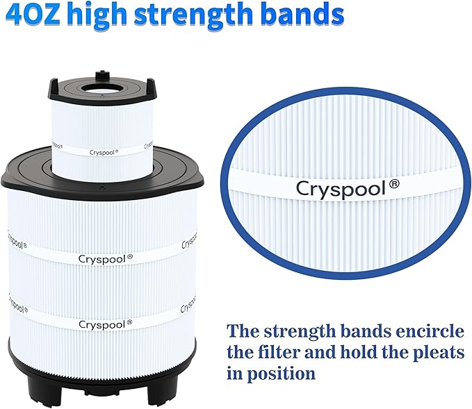 Cryspool S7M120 Inner&Outer Filter Compatible with System 3 S7M120, 25021-0200S & 25022-0201S, SR300, 300 Sq. Ft Pool Filter Cartridge, 1 Set