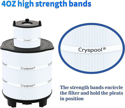 Cryspool S7M120 Inner&Outer Filter Compatible with System 3 S7M120, 25021-0200S & 25022-0201S, SR300, 300 Sq. Ft Pool Filter Cartridge, 1 Set
