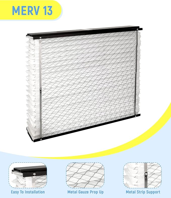 213 Replacement Filter Compatible with AprilAire 1210, 1620, 2210, 2216, 3210, 4200 Whole House Air Purifiers 20x25x4 Inches MERV 13 Furnace Filter,2-Pack