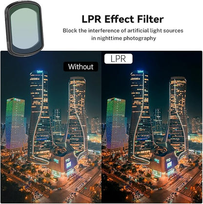 Haoge Magnetic Filter Set for DJI Osmo Pocket 3,Includes 1/4 Black Mist Filter,Light Pullution Reduction Filter,Variable ND 2-32,and LCD Screen Protector,Multi-Coated HD Optical Glass