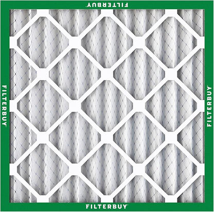 Filterbuy 16x16x2 Air Filter MERV 8 Essential Dust & Allergy Defense (3-Pack), Electrostatic Pleated HVAC AC Furnace Filters Replacement, Made in USA (Actual Size: 15.50 x 15.50 x 1.75)
