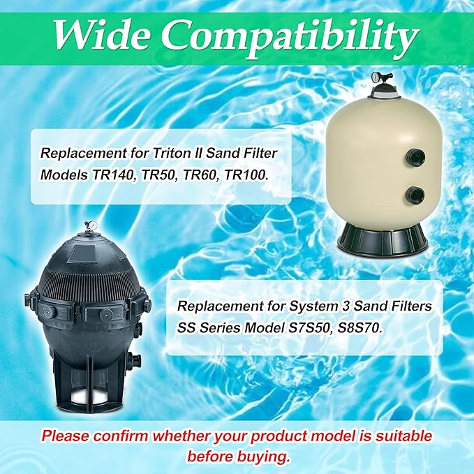 154689 Air Bleeder Assembly Replacement for Triton II Pool&SPA Filter Models TR140, TR50, TR60, TR100,Compatible with S7S50, S8S70,Replacement Part, Black