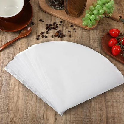 100 Pcs Fryer Oil Filter, 10 inch Non-Woven Cooking Oil Filters, Maple Syrup Filter Cones, Beeswax Filters, Deep Fryer Oils Cones for Home, Restaurants, Food Trucks, Kitchen, Cafe