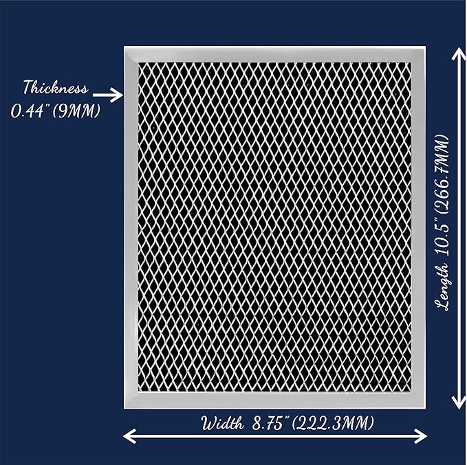 97007696 Range Hood Filter 41F Stove Vent Hood Filters for Kitchen Range Hood Filter Replacement Grease Mesh Charcoal Carbon Oven Vent Hood Filters by Size 10.5" x 8.75"