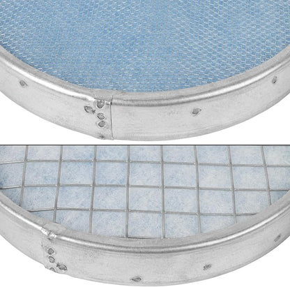 6" Inch Filter Replacement - Round Duct Filter System - G4 Class Filter and Mesh Screen - Dust Collection and Air Purification