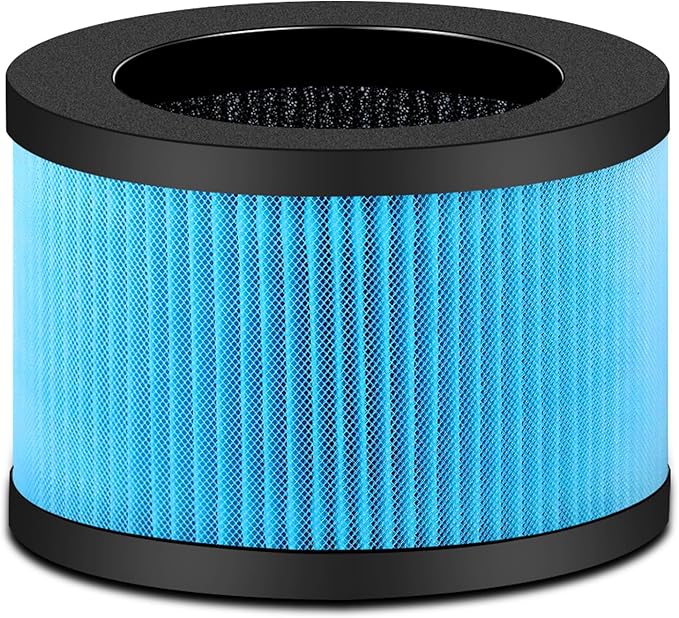 MK01 MK06 Air Filter Replacement Compatible with Aroeve MK01 MK06, ToLife TZ-K1 and Kloudi DH-JH01 Filter, Standard Version, Blue