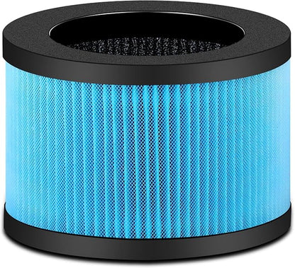 MK01 MK06 Air Filter Replacement Compatible with Aroeve MK01 MK06, ToLife TZ-K1 and Kloudi DH-JH01 Filter, Standard Version, Blue