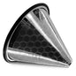 Stainless Steel Pour Over Coffee Filter Compatible with Hario V60 and Chemex Coffee Filter - Reusable 1-2 Cup Paperless Coffee Maker - Easy to Clean Fine Mesh for Smooth Extraction and Rich Flavor