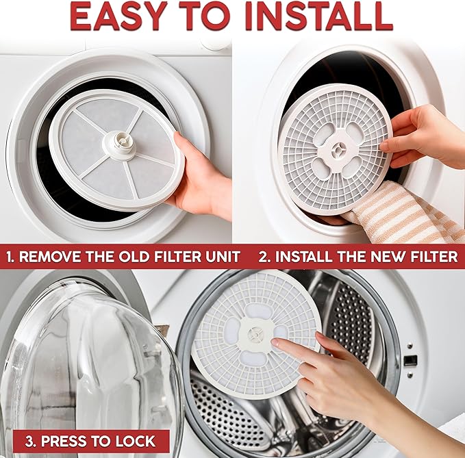 Dryer Lint Filter Compatible with CTT Tumble Clothing Dryer, Include Filter Cotton, Filter Screen, Air Outlet Mask