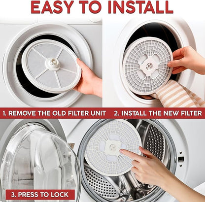 Dryer Lint Filter Compatible with CTT Tumble Clothing Dryer, Include Filter Cotton, Filter Screen, Air Outlet Mask