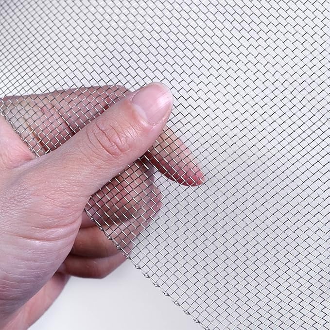 Stainless Steel Woven Wire Mesh Stainless Steel Woven Wire Mesh 14 Rodent Control Cage Net Garden Insect Screen Corrosion, Resistant Filter