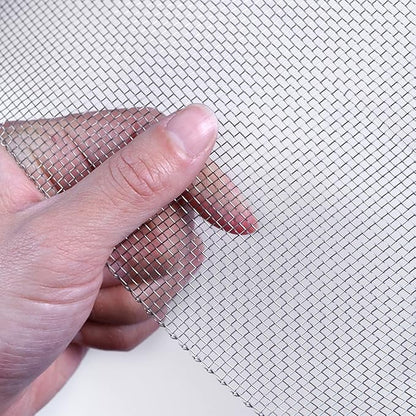 Stainless Steel Woven Wire Mesh, 14 Mesh Rodent Control Cage Net Garden Insect Screen Corrosion-Resistant Filter - 1.54mm Hole