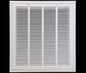 HVAC Premium 22 x 26 Duct Opening Steel Return Air Filter Grille, for 1-inch Filter, Removable Door, Flat Stamped HVAC Vent Cover Grille, Outer Dimensions 24.5 x 28.5
