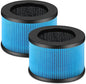 2 Pack MK01 MK06 Air Filter Replacement Compatible with Aroeve MK01 MK06, ToLife TZ-K1 and Kloudi DH-JH01 Filter, Standard Version, Blue
