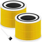 Core 300 Pet Care Replacement Filter for LEVOIT Core 300, Core 300S and Core 300-P Air Purifier, 3-in-1 H13 True HEPA Filter Replacement, Compared to Part # Core 300-RF-PA, 2 Pack, Yellow