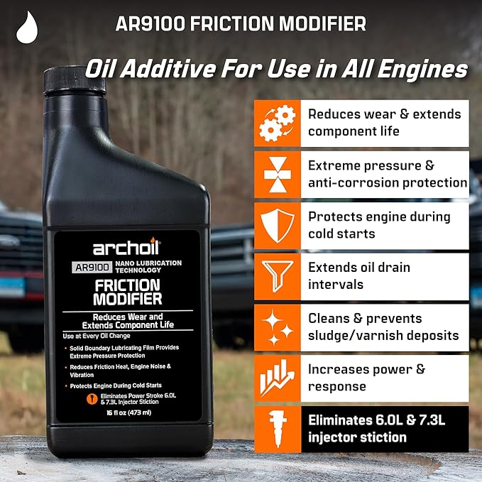 Archoil Ultimate Diesel Kit - AR9100 Friction Modifier (16oz) + AR6500 Diesel Treatment (40oz) + AR6400-D Diesel Fuel System Cleaner (12oz)