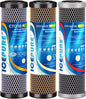 ICEPURE 3-Stage 2.5" x 10" Whole House CTO Activated Carbon Water Filter Set, Activated Carbon Block, KDF Cartridge and Upgraded Activated Carbon Heavy Metal Remove Filter Replacement Kit, Pack of 1