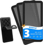 Magnetic Vent Screen Mesh Covers 3 Pack -5.5x12, Air Vent Filters with Durable PVC Frame, Air Vent Screen Register Trap,Vent Mesh–Upgraded Thickness(2.5mm) for Home Wall Ceiling (Black)