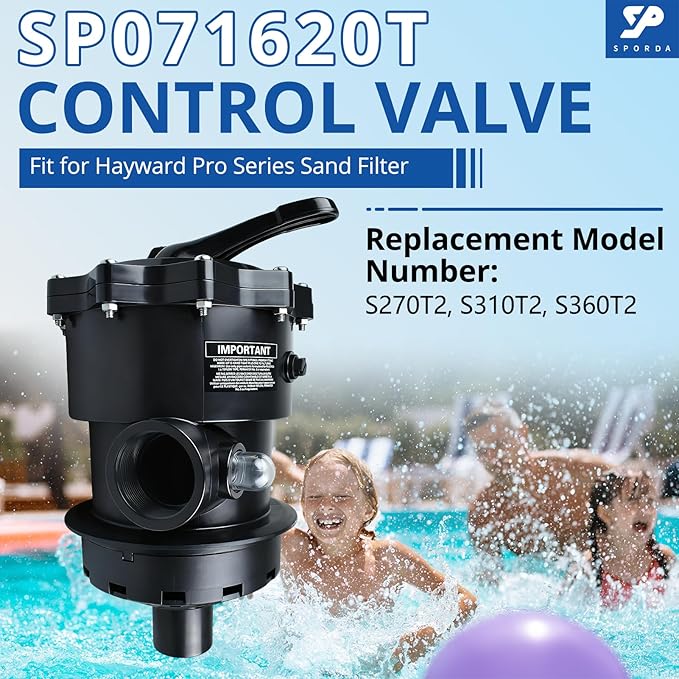 SP071620T Pool Filter Control Valve - fits for Hayward Pro Series 6-Way 2"