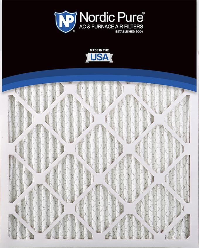 Nordic Pure 14x30x1 (Actual Size: 13 15/16 x 29 15/16 x 3/4) Pleated MERV 14 Air Filters 3 Pack