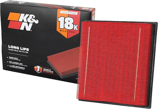 K&N Engine Air Filter:Long Life 18,000 Mile Replacement AirFilter:Compatible with 2007-2021 Ford/Lincoln Truck and SUV(F150, F150 Raptor,Expedition,Navigator, F250, F350, F450, F550, F650),KNA-2385
