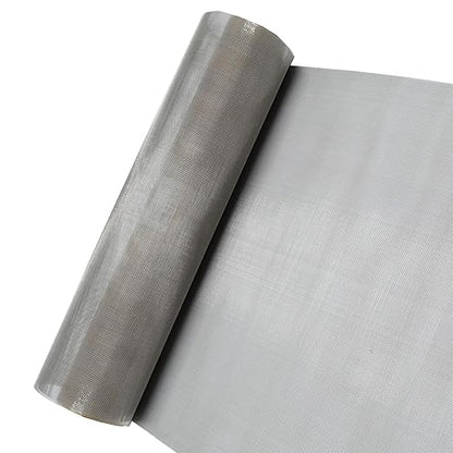 304 Stainless Steel Mesh Screen - 30Mesh, 15.7"x47.2" (40x120cm) Fine Woven Wire Filter Mesh for Vent Covers, Cage, Garden, Window Screens and DIY Projects