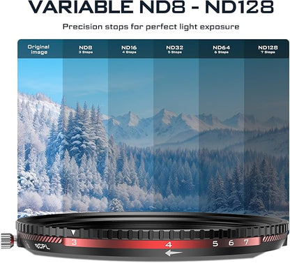 Freewell 82mm V2 Magnetic Hybrid VND/CPL 3-7 Stops Filter - Premium Quality Adjustable VND and CPL Filter Futureproof