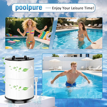 Upgraded 27002-0100s Pool Rinseable Cartridge. Compatible with sta-rite 27002-0100S Pool and Spa D.E. Filter and PLM100 System 2 Modular Media. 100 Sq.FtFiltration Area，with Air Bleed Assembly