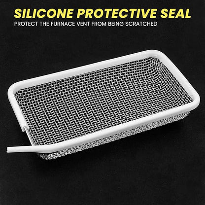 SheeChung RV Furnace Vent Screen, Flying Insect Screen Water Heater Cover for Camper, 7.5 x 4.1 x 1.3 Inch and RV Water Filter with Brass 90 Degree Hose Elbow and Flexible Hose Protector