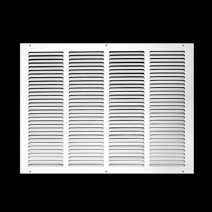 Fits 22x16 Duct Opening | Steel Return Air Grille by Handua | Vent Cover Grill for Sidewall and Ceiling | White | HVAC Cold Air Intake Grille | Outer Dimensions: 23.75"W X 17.75"