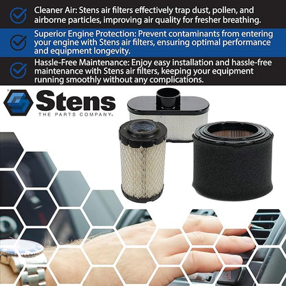 Stens Air Filter 100-222 Compatible with Tecumseh ECV100, LEV90, LEV100, LEV115, OVRM60 and TC300 33342, 63087A, 35066, 740019B, 740095
